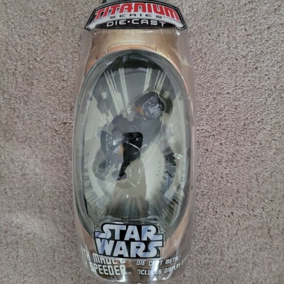Star Wars Other - NEW Star Wars Darth Maul Sith Speeder Titanium Series Die Cast